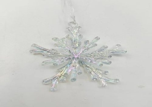 KARÁCSONYFADÍSZ HÓPEHELY 11CM PVC