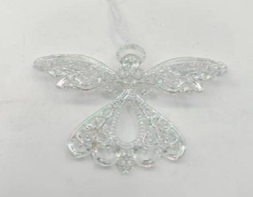 KARÁCSONYFADÍSZ ANGYAL 10X13CM PVC