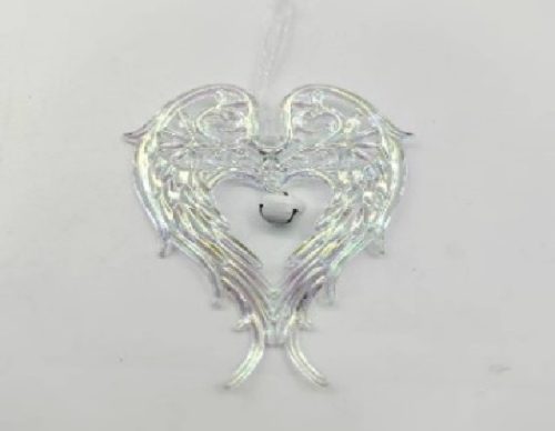 KARÁCSONYFADÍSZ ANGYALSZÁRNY 12X9,5CM PVC