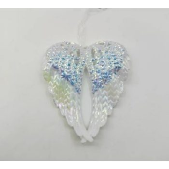 KARÁCSONYFADÍSZ ANGYALSZÁRNY 15X11CM PVC