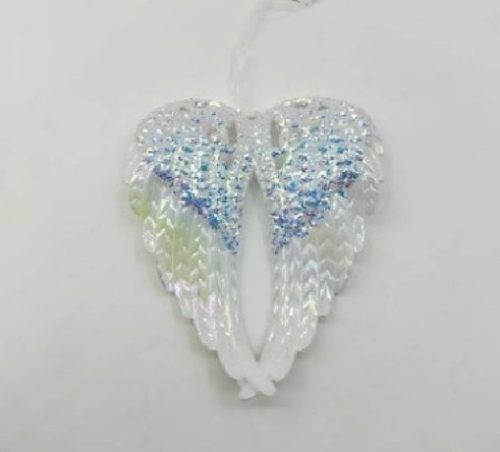 KARÁCSONYFADÍSZ ANGYALSZÁRNY 15X11CM PVC