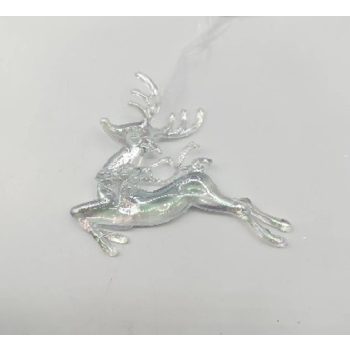 KARÁCSONYFADÍSZ RÉNSZARVAS 9X11,5CM PVC