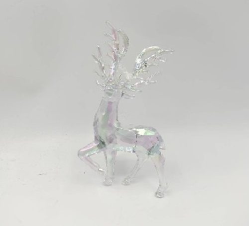 KARÁCSONYFADÍSZ RÉNSZARVAS 13,5X7,5CM PVC