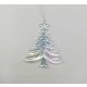 KARÁCSONYFADÍSZ FENYŐFA 13,5X9,5CM PVC