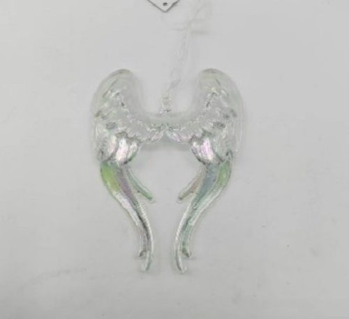 KARÁCSONYFADÍSZ ANGYALSZÁRNY 17X10CM PVC