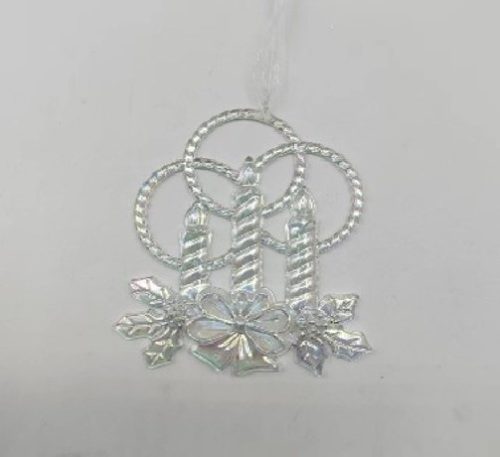 KARÁCSONYFADÍSZ 12X10,5CM PVC