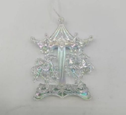 KARÁCSONYFADÍSZ KÖRHINTA 15X11CM PVC