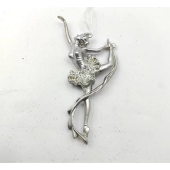 KARÁCSONYFADÍSZ BALERINA 15X7CM PVC