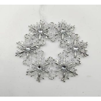 KARÁCSONYFADÍSZ HÓPELYHEK 11,5CM PVC