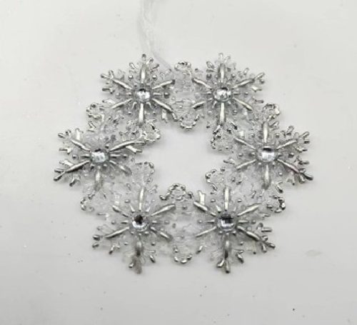 KARÁCSONYFADÍSZ HÓPELYHEK 11,5CM PVC