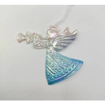 KARÁCSONYFADÍSZ ANGYAL 10X10,5CM PVC