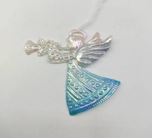 KARÁCSONYFADÍSZ ANGYAL 10X10,5CM PVC