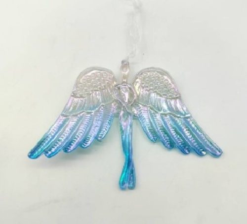 KARÁCSONYFADÍSZ ANGYALSZÁRNY 11,5X14CM PVC