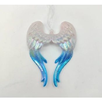 KARÁCSONYFADÍSZ ANGYALSZÁRNY 14X10CM PVC