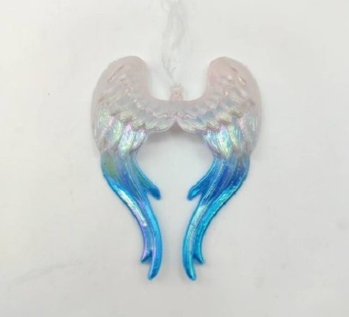 KARÁCSONYFADÍSZ ANGYALSZÁRNY 14X10CM PVC