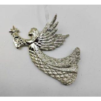 KARÁCSONYFADÍSZ ANGYAL 13,5X8CM PVC