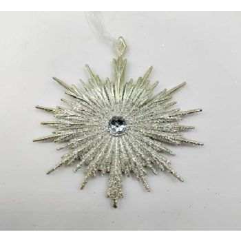 KARÁCSONYFADÍSZ CSILLAG 12CM PVC