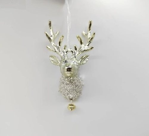 KARÁCSONYFADÍSZ RÉNSZARVAS 13,5X7,5CM PVC