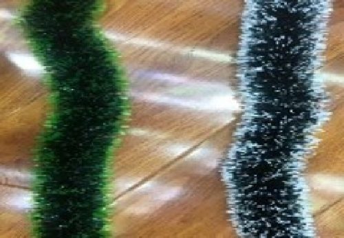 KARÁCSONYI GIRLAND FEHÉR 9CM