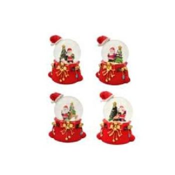 KARÁCSONYI HÓGÖMB 7X7X11CM 4F.