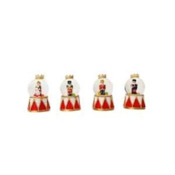 KARÁCSONYI HÓGÖMB 4,5X4,5X7,8CM 4F.