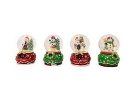 KARÁCSONYI HÓGÖMB 4,5X4,5X6,5CM 4F.