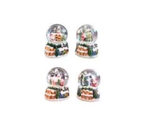 KARÁCSONYI HÓGÖMB 7X7X9CM 4F.