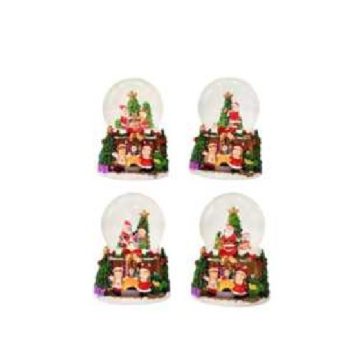 KARÁCSONYI HÓGÖMB 7,2X7,2X10CM 4F.