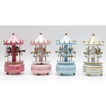 KARÁCSONYI ZENEDOBOZ KÖRHINTA 11X18CM 4F.