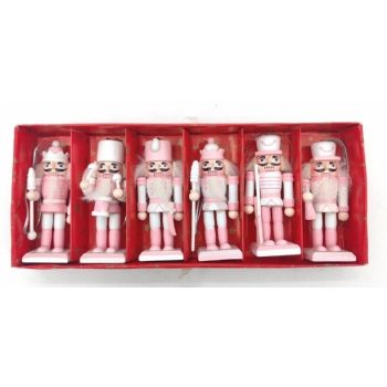 DIÓTÖRŐ RÓZSASZÍN 8CM 6DB