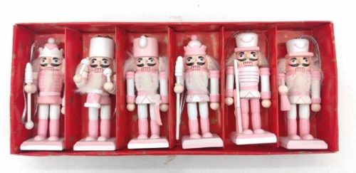 DIÓTÖRŐ RÓZSASZÍN 8CM 6DB