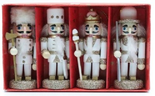 DIÓTÖRŐ ARANYOZOTT 10CM 4DB