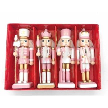 DIÓTÖRŐ RÓZSASZÍN 12,5CM 4DB