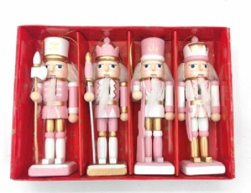 DIÓTÖRŐ RÓZSASZÍN 12,5CM 4DB