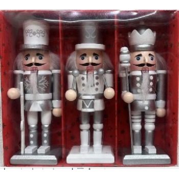 DIÓTÖRŐ EZÜST 15CM 3DB