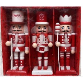 DIÓTÖRŐ PIROS 15CM 3DB