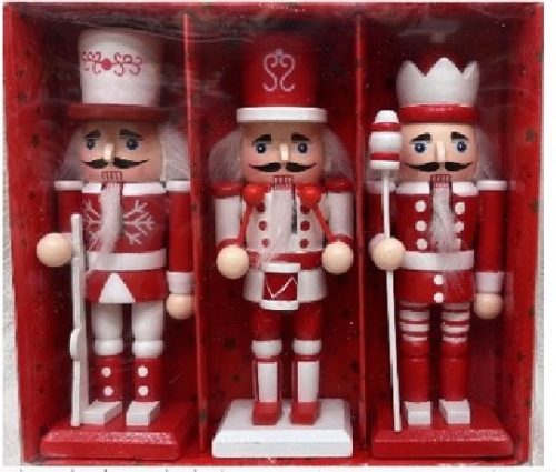 DIÓTÖRŐ PIROS 15CM 3DB