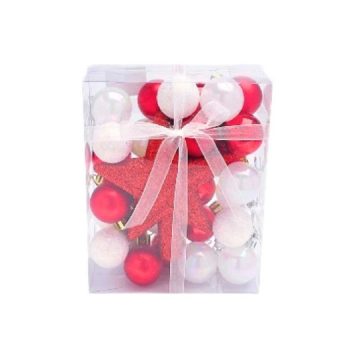 KARÁCSONYFA GÖMB 3CM 32PCS