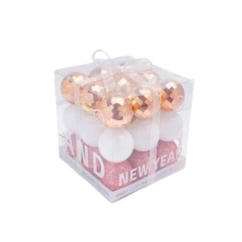 KARÁCSONYFA GÖMB 4CM 27PCS