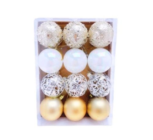 KARÁCSONYFA GÖMB 6CM 12PCS