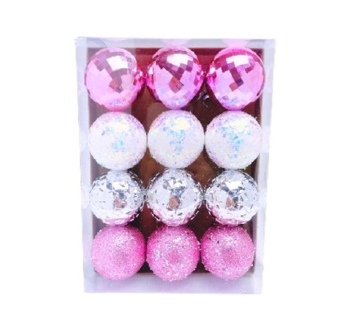 KARÁCSONYFA GÖMB 6CM 12PCS