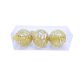 KARÁCSONYFA GÖMB ARANY 7,6CM 3PCS