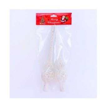 KARÁCSONYFA CSÚCSDÍSZ 25X5CM 2PCS