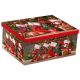 KARÁCSONYI AJÁNDÉKDOBOZ SZETT 10 RÉSZES 19X13X7,5 - 37,5X29X16CM