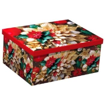   KARÁCSONYI AJÁNDÉKDOBOZ SZETT 10 RÉSZES 19X13X7,5 - 37,5X29X16CM