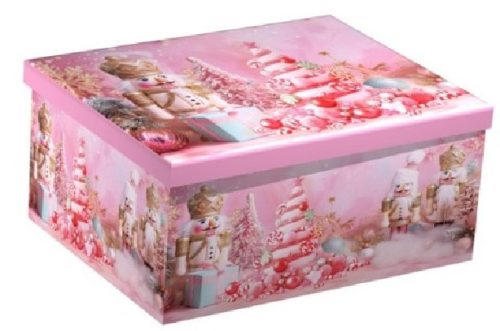 KARÁCSONYI AJÁNDÉKDOBOZ SZETT 10 RÉSZES 19X13X7,5 - 37,5X29X16CM