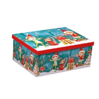   KARÁCSONYI AJÁNDÉKDOBOZ SZETT 10 RÉSZES 19X13X7,5 - 37,5X29X16CM