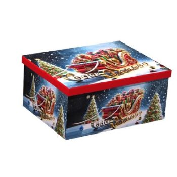   KARÁCSONYI AJÁNDÉKDOBOZ SZETT 10 RÉSZES 19X13X7,5 - 37,5X29X16CM