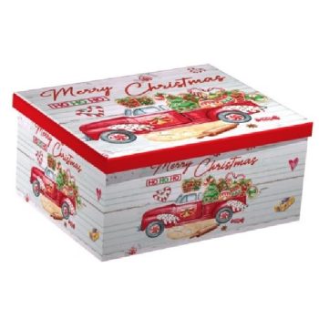   KARÁCSONYI AJÁNDÉKDOBOZ SZETT 10 RÉSZES 19X13X7,5 - 37,5X29X16CM