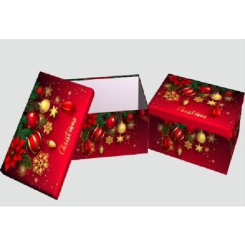   KARÁCSONYI AJÁNDÉKDOBOZ SZETT 10 RÉSZES 19X13X7,5 - 37,5X29X16CM